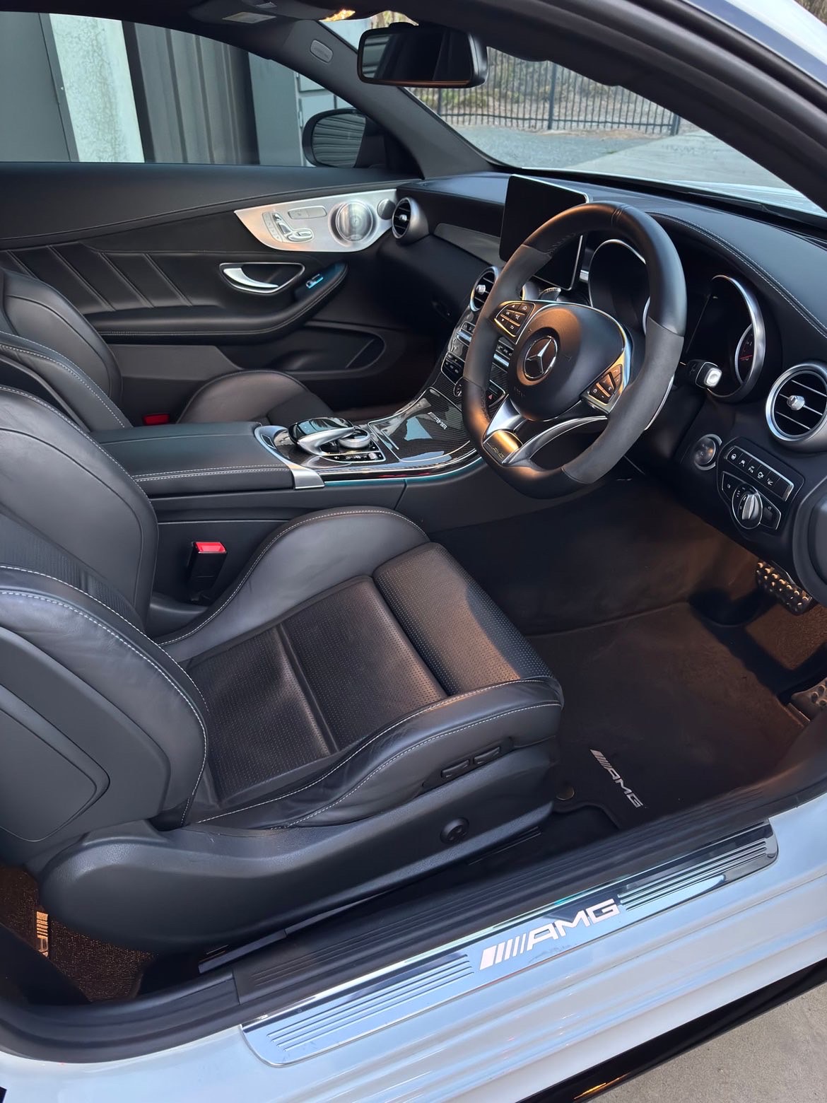 Cleaned Mercedes interior after detail
